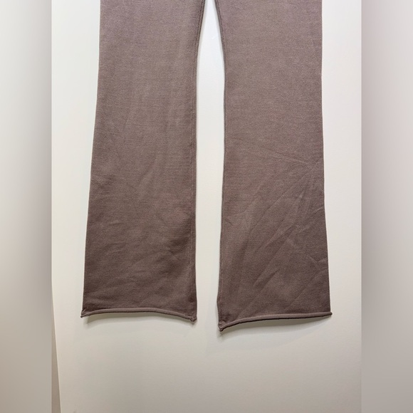 Fashion Nova Taupe Knit High Waisted Flare Pants - Picture 4 of 6